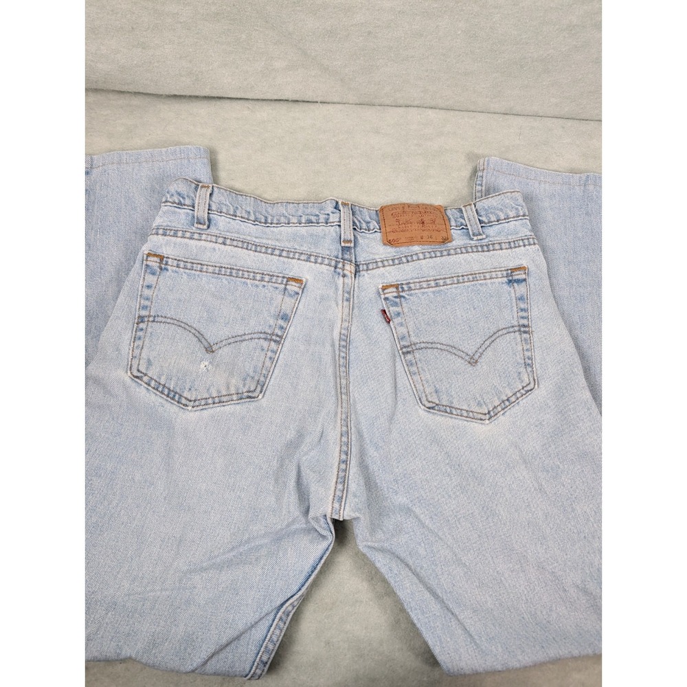 Levi's 505 Jeans Men 36x32 Vintage Made in USA 1995, Regular Stained Distressed